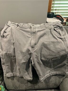 Carhartt Men's Gray Flat Front Work Shorts